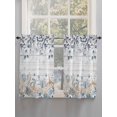 thumbnail image 5 of Blue Beige Coastal 2 Panel Kitchen Curtains for Windows, Beach Starfish Summer Eucalyptus Retro Bathroom Privacy Curtain, Home Décor Window Treatment for Bedroom/Living Room 55"x45", 5 of 6