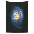 thumbnail image 3 of Ambesonne Galaxy Tablecloth Rectangular Table Cover, Mysterious Space Road, 52"x70", Blue Yellow Black, 3 of 4