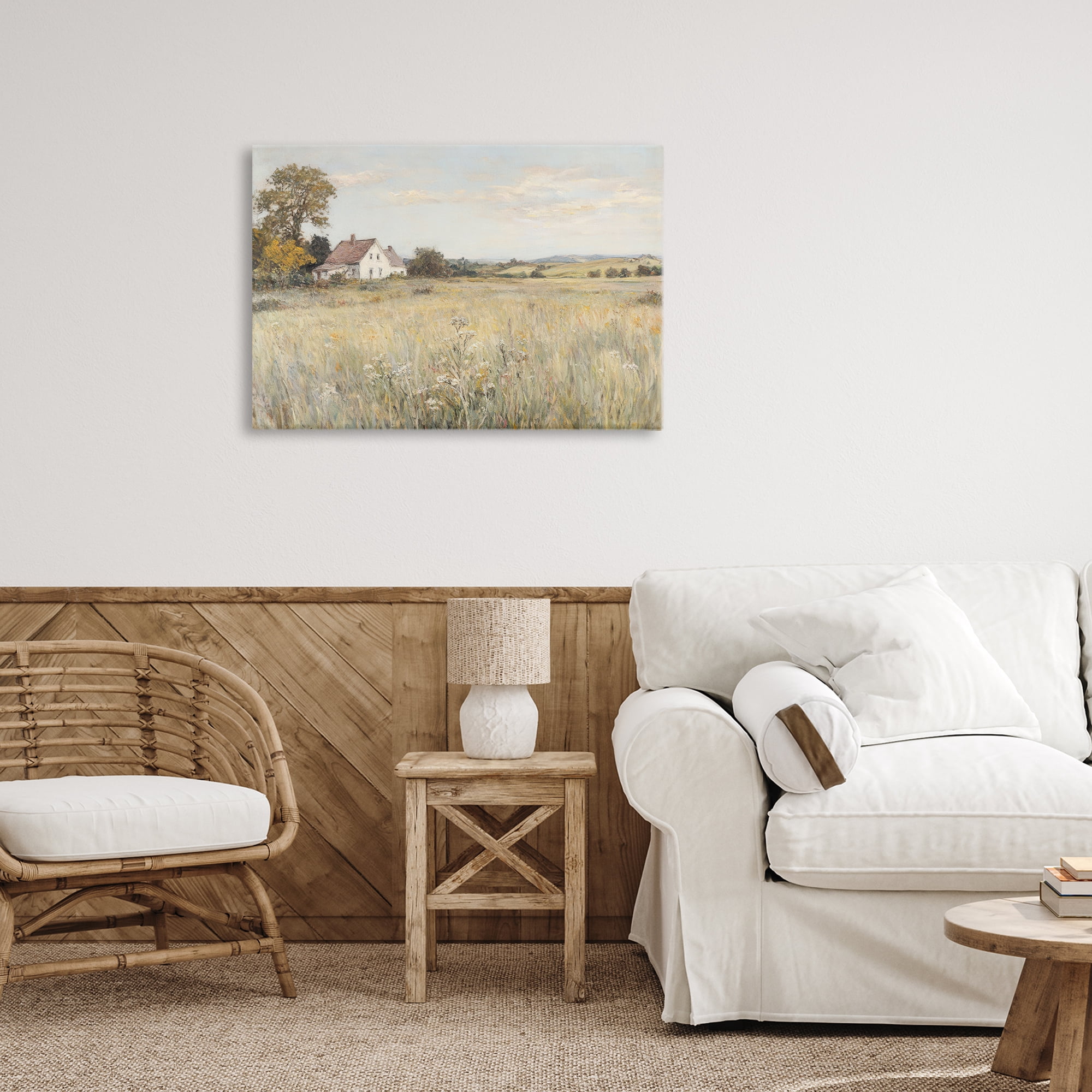 Stupell Industries Country Living in Golden Meadow Canvas Wall Art, design by Petal Prints Design