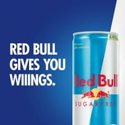 Red Bull Sugarfree Energy Drink, 80mg Caffeine, 8.4 fl. oz., Pack of 4 Cans