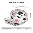thumbnail image 6 of Balery Baseball Cap Flat Bill Hats for Men Adjustable Size for Running Workouts and Outdoor Activities All Seasons Dad Hat(Lilies Flowers ), 6 of 9