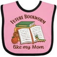 thumbnail image 3 of Inktastic Future Bookworm Like My Mom Boys or Girls Baby Bib, 3 of 4