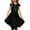 Black, variant on KISSMODA Girl's Solid Comfy Dresses Short Sleeve Round Neck Casual Summer Flared A Line Midi Dress 5-14 Years