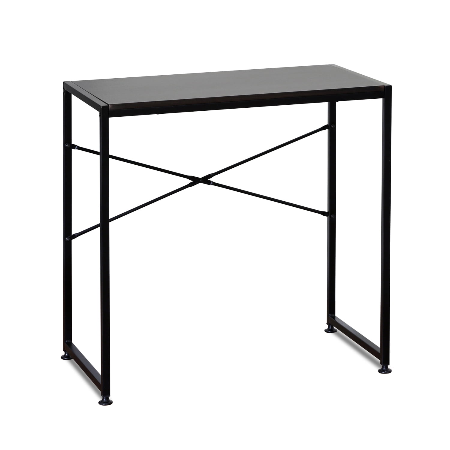 Furinno Besi  Metal  Frame Table Espresso Walmart com