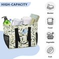 thumbnail image 3 of FORMRS Tote Bag for Women Large Capacity Canvas Travel Foldable Carry On Shopping Handbag, Lush Greenery, 3 of 8