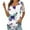 White Tops for Women _e, variant on Women's Summer Clothes Flouncy Blouse to Hide the Belly Fashion 2024 Boho Flora Print Short Sleeve with Lace Stitching Pleated Flowy Shirts Dressy Tops Vintage Square Neck Tunic White T Shirts XXL