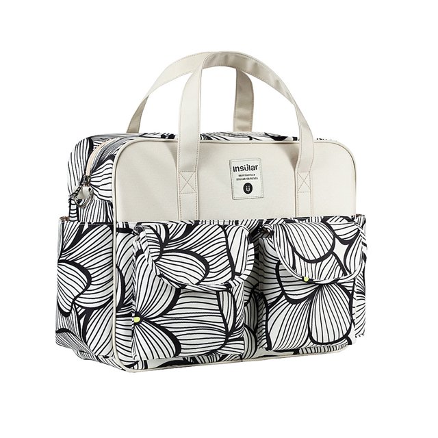 Bolsa de pañales portátil insular, bolso de mano, bolso de momia, bolso de viaje para bebés recién nacidos, artículos de primera necesidad y complementos