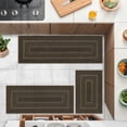 thumbnail image 3 of Ileading Boho Kitchen Rugs Sets 3 Piece with Runner Non Slip Kitchen Mats for Floor Washable Brown Beige, 3 of 11