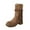 Brown 1, variant on Wensltd Women's High Heel Ankle Boots Thick Bottom Strap Casual Comfortable Fashion Fall Winter Boots for Women