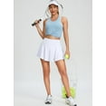 thumbnail image 3 of Demotime Women's Workout Dress High Waisted Casual Pleated Sporty Skirt With Pockets, 3 of 5