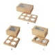 thumbnail image 5 of Moyic Caja de papel Kraft, caja de almacenamiento portátil para tartas, huevos, con ventana, organizador de embalaje, contenedor portátil Organizadores de utensilios de cocina  16x16x7.5 cm 4 rejillas, 5 of 6