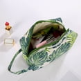 thumbnail image 4 of pstuiky Neceser de maquillaje de lona tropical, bolsa de cosméticos, neceser de viaje, bolsa de almacenamiento de artículos de aseo, monedero para mujer, 4 of 5