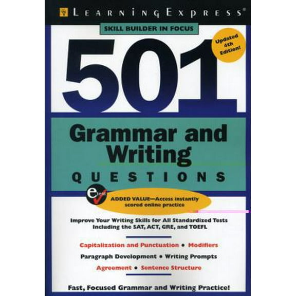 Pre-Owned 501 Grammar and Writing Questions: Fast, Focused Practice (501 Series) (Paperback) 1576857484 9781576857489