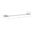 thumbnail image 5 of Better Homes and Gardens Chandler 24" Towel Bar, Wall Mounted Bathroom Towel Holder, Chrome, 5 of 9