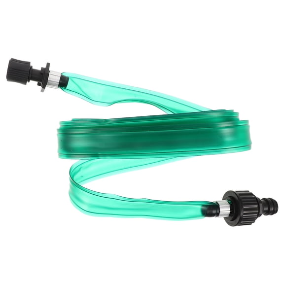 Yardwe Heavy Duty Green PVC Soaker Hose, Flat Design for Stable and Consistent Watering