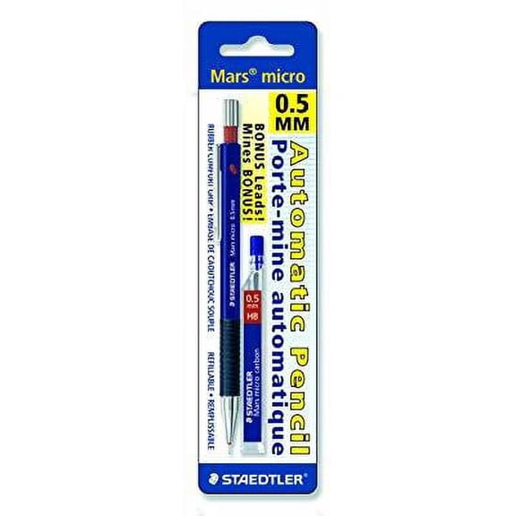 staedtler mars micro 775 mechanical pencil0.5mm 12 lead refills. 77505bk