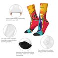 thumbnail image 4 of Balery Gaming Calcetas Largas con Estampado para Hombre y Mujer – Suaves y Transpirables, Talla Única (US 5-11), 4 of 6