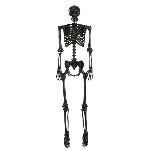 Poseable Crazy Bones Skeleton in Black Decoration