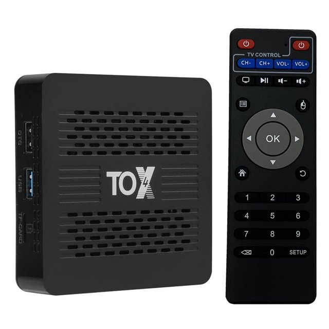 SHYSKY Android TV Box, TOX4 TV Box Android 13.0 RK3528 4GB RAM 32GB ROM 2.4G/5G WiFi 1000M BT5.1 USB