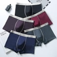 thumbnail image 4 of Ropa interior para hombre de gran tamaño, pantalones de algodón, transpirables y cómodos, pantalones tipo bóxer holgados a la moda para hombre gordo, 4 of 6