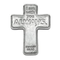 1 3/4" x 2 1/4" Religious Metal Comfort Pocket Crosses - 12 Pc.