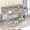 Gray, variant on Twin Size Wood Low Loft Bed with Convertible Ladder for Bedroom, Space Saving Gray Loft Bed for Small Rooms