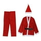 thumbnail image 2 of Disfraz de Papá Noel para niños, conjunto de disfraces de Navidad para niños, vestido elegante, ropa con sombrero para fiesta, puesta , juego , Niño Niño años, 2 of 8