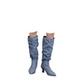 thumbnail image 3 of YLYL Women's Knee High Boots Pointed Toe Kitten Heel Pull on Dressy Casual Boots, 3 of 9