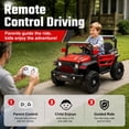 thumbnail image 4 of FUPOJH 12V Ride on Car,Electric Kids Jeep,Lockable Doors,Seatbelt,Bluetooth Music,Ages 1-6,Includes Remote Control,Red, 4 of 9