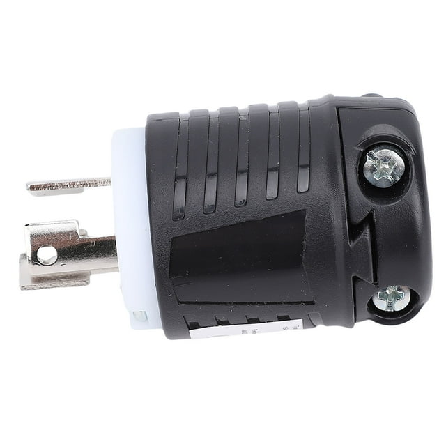 L5-15P Locking Plug, Industrial Grade Easy Connection Anti High Temperature Generator Adapter Plug for RV Campground Generator Power Socket