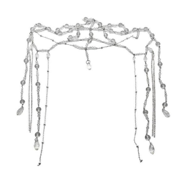 Tassel Bead Waterdrop-Head Chain Headwear Crystal Forehead Headband Wedding