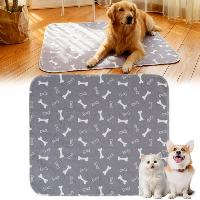 Pet Pee Pad | Washable Reusable Dog Cat Training Pad | 4-Layer Waterproof Leakproof Absorbent Pet Urine Mat | Durable Thickened | 1-Pack | For Toilet Training & Daily Care
