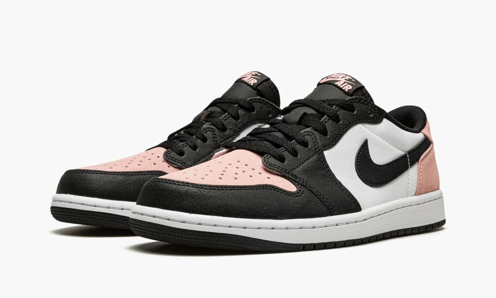 Nike Jordan 1 Retro Bleached Coral/White/Pink/Black Men's Shoes Size 14 - Walmart.com