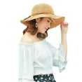 thumbnail image 5 of SikaFu Korean Version Foldable Handmade Large Brimmed Straw Hat For Women, Versatile In Summer, Fresh And Refreshing, Beach, Sun Protection And Sunshade Hat For Summer, 5 of 8