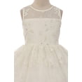 thumbnail image 2 of Flower Girl Dress Lace Throughout Pearls Deco Bodice for Little Girl Pink 6 TR.1037, 2 of 3
