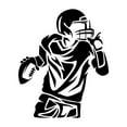 thumbnail image 2 of Sports Wall Decals for Boys Bedroom - American Football Player Wearing Uniform and Playing Player DIY & Creativity Boy Girl Bedroom Wall Sticker - Size: 24 In x 30 In, 2 of 4