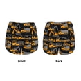 thumbnail image 5 of Lsque Yellow Excavator Printed Women's Running Shorts with Liner Pockets,Elastic Quick Dry Workout Athletic Gym Yoga Shorts,Womens High Waist Shorts-Medium, 5 of 9