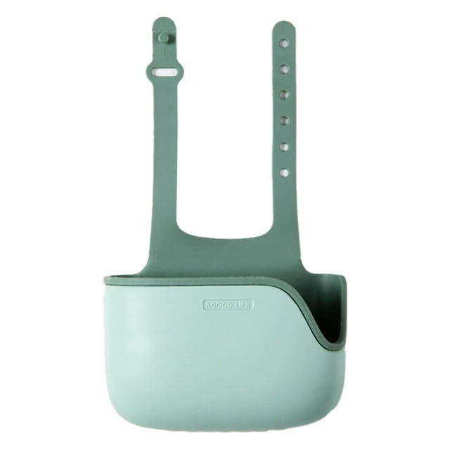 Soporte para esponja para fregadero de cocina, organizador colgante para grifo de fregadero, esponja, cepillo, jabón y toalla
