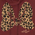 thumbnail image 2 of Junior's Mickey & Friends Cheetah Print Minnie Mouse Bow  Cowl Neck Sweatshirt Scarlet X Large, 2 of 3