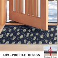 thumbnail image 3 of Dark Blue Daisy Flower Pattern Door Rugs,Washable Non Slip Door Mats Indoor,Decorative Door Mats,Entry Mat Indoor for Entrance,Bedroom,Kitchen,Bathroom,17"x30", 3 of 6