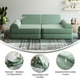thumbnail image 5 of Emma + Oliver Sage 56 in. Modular Play Couch for Kids with Convertible 6-Piece Design and Soft Foam Cushions, 5 of 13