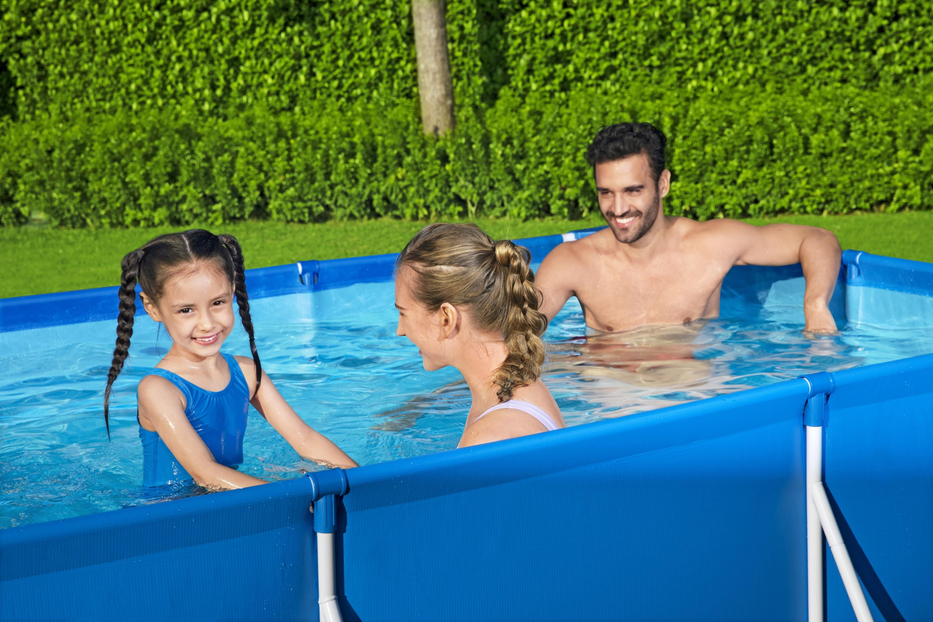 Bestway Steel Pro 9'10" x 6'7" x 26" Rectangle Above Ground Pool Swimming Pool