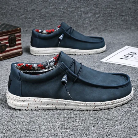

Men‘s Casual Loafer Shoes Canvas Slip On Lightweight Comfortable Walking Shoes