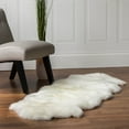 thumbnail image 4 of Genuine Sheepskin Rug Extra Soft Natural Pelt Champagne , Single Pelt 2' X 3', 4 of 5