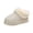 Beige, variant on Women's Fashion Casual Snow Boots Fleece Lined Thick Warm Closed Toe Slip On Outdoor Furry Shoes For Winter Comfort