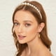 thumbnail image 5 of Moda perla mujer diadema perlas pelo aro sólido sombreros uso diario accesorios para el cabello para mujeres y niñas (2 juegos) Shuxiu Wang 9024715008237, 5 of 5