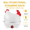 thumbnail image 4 of YaChu Rapid Egg Cooker: 6 Egg Capacity Electric Egg Cooker For Hard Boiled Eggs, Poached Eggs, Scrambled Eggs, Or Omelets With Auto Shut Off Feature - Red, 4 of 6