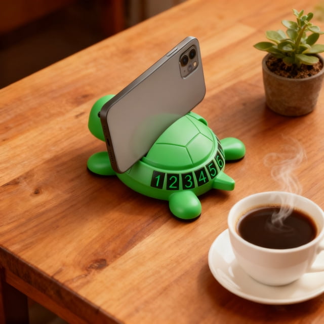 Phone Holder Turtle Shape Non Slip Stand Sturdy Silicone Material Travel And Driving Silicone Scratch Material For Vehicle