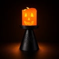 thumbnail image 5 of Halloween Pumpkin LED Candle Light, Battery Operated Flameless Candle with Black Stand for Mantel, Party, Indoor Home Decor, 5 of 6