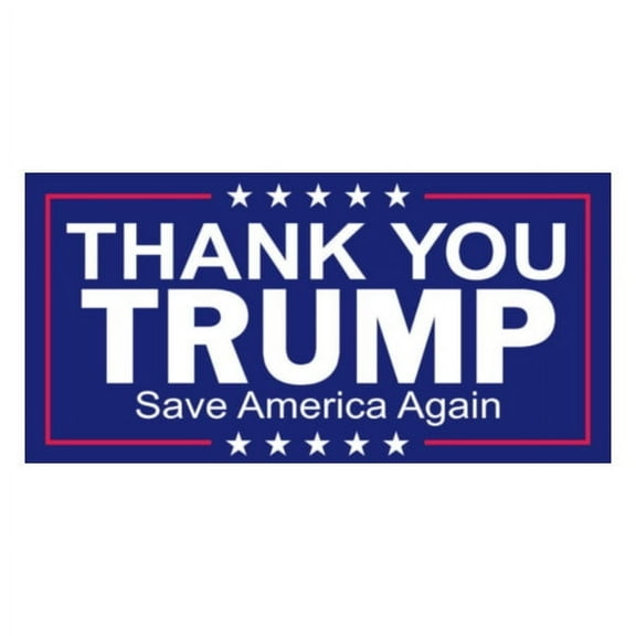 Thank You Trump Save America Again Bumper Sticker